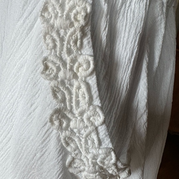 B Smart White Dress‎ Embroidery Lace Trim - Picture 6 of 12
